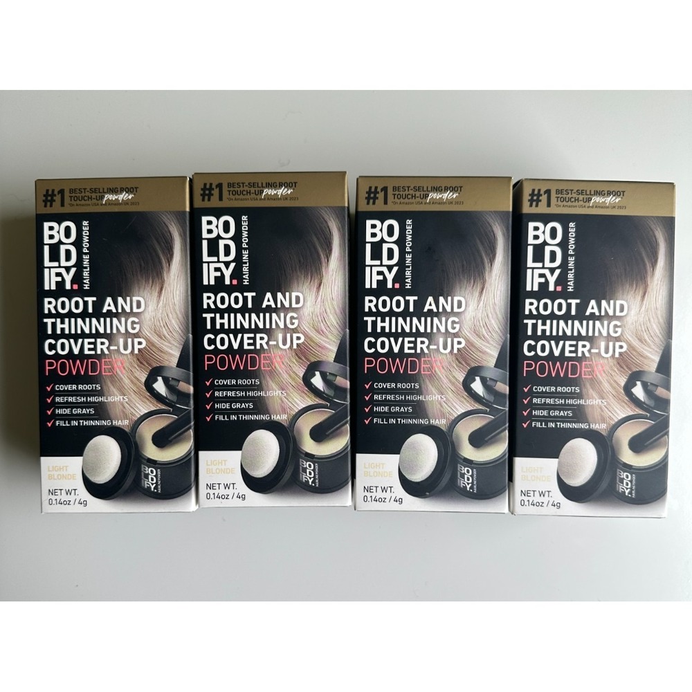 4X Boldify Hairline Powder • Root & Thinning Cover-Up Powder‎ • Light Blonde
